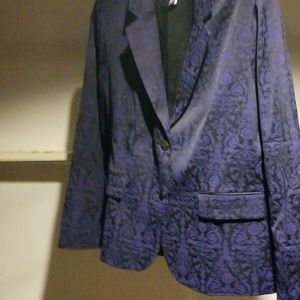 New no tags, blue and black Jacquard